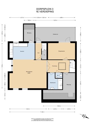 Floorplan - Dorpsplein 3, 4153 AG Beesd